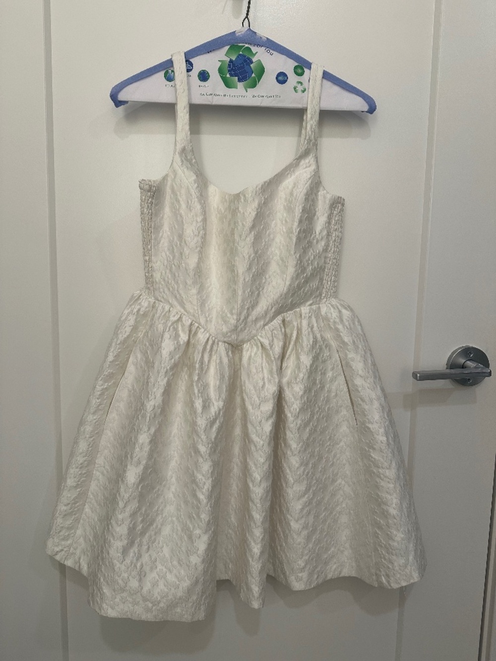 Satin Jacquard Dress